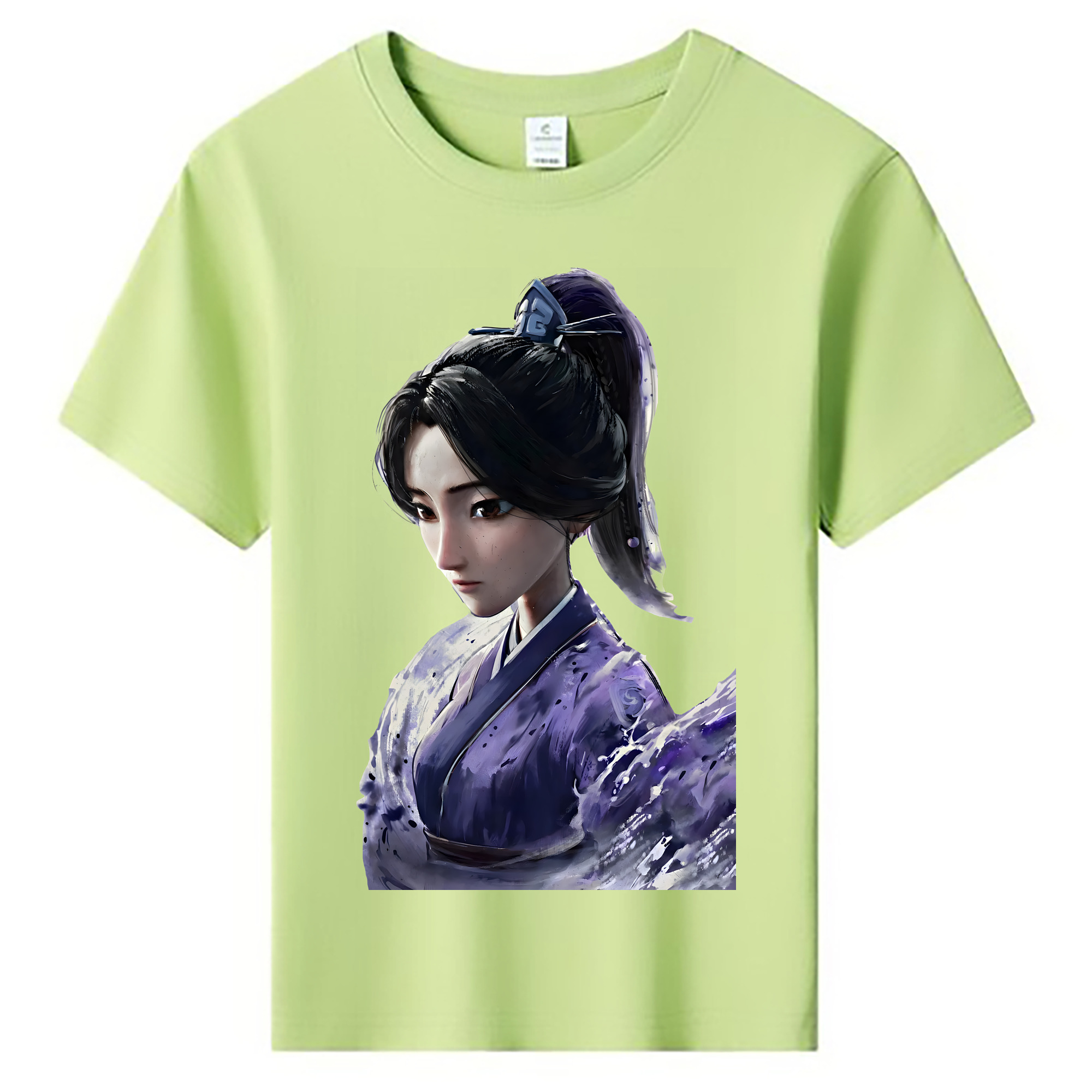 （画像用） Ne Zha 2 ナタ 魔童の大暴れ 綿100％キッズTシャツ（フロントプリント）